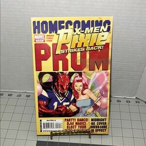 Marvel X-Men Pixie Strikes Back Comic with Red and Yellow Cover